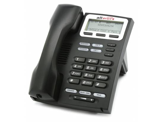 12 Ft Handset Curly Cord For Allworx IP Phones – Black – Compatible With 9224, 9212L, 9204, 9204G, 9202E